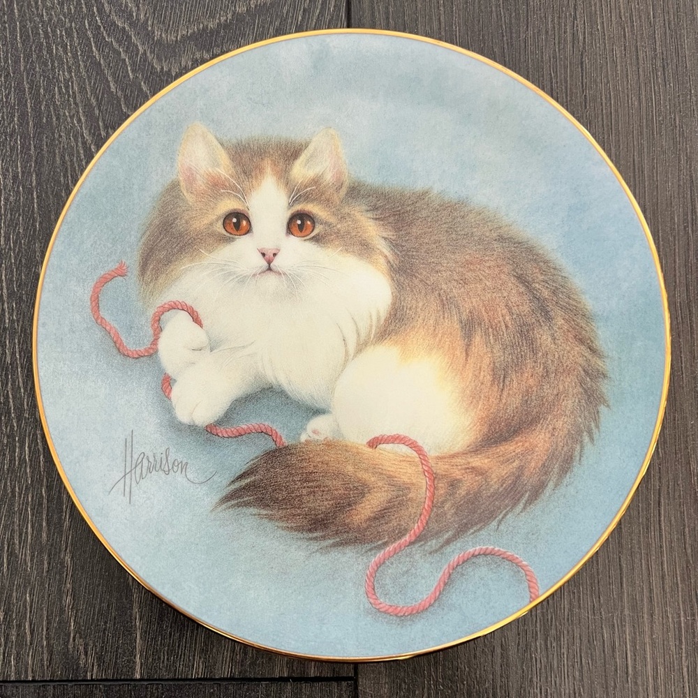 Bob Harrison Curious Kittens Plate
